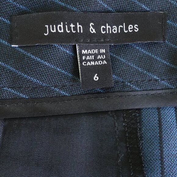 Judith & Charles Women's Pinstripe Pants  Size 6 - Picture 8 of 13